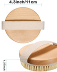 Dry Body Brush – Natural Bristle Exfoliator for Lymphatic Drainage, Cellulite, and Smooth Skin