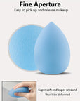 8 Pcs Beauty Egg Makeup Sponges – Foundation Blender Set