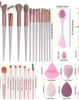 Makeup Brushes 8-29Pcs Makeup Kit Professional Women Cosmetic Soft Powder Brush Eyeshadow Foundation Full Set Travel Beauty Tool