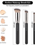 Bethy Beauty Cream-Contour & Foundation Brush Set