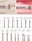Brushes for eyes, face, contouring, and detailed work