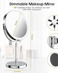 Rechargeable 10x Magnifying Makeup Mirror