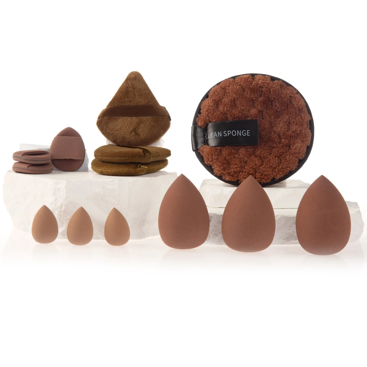 Brushes for eyes, face, contouring, and detailed work