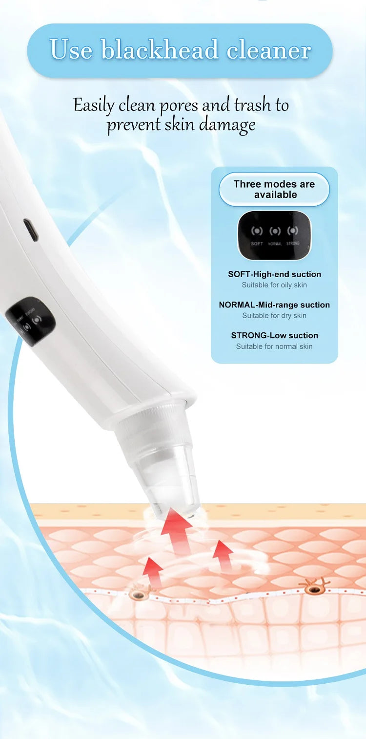 3 Suction Mode Face Cleansing Beauty Machine