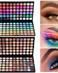 120 Color Eyeshadow Palette with Matte and Shimmer Effects Nude Warm Tones for Parties, Events and Professional Makeup Artistry