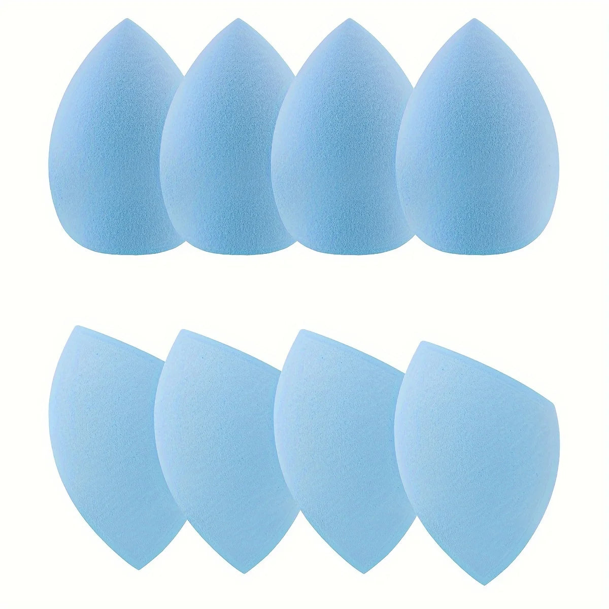 8 Pcs Beauty Egg Makeup Sponges – Foundation Blender Set